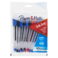 Paper Mate - InkJoy Ball Point Pens 100 - Assorted, 10 Each