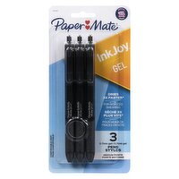 PaperMate - Inkjoy Gel Pens .7mm Black, 3 Each
