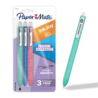 Paper Mate - InkJoy Retractable Gel Pens, 0.7 mm, Assorted Colours, 3 Each