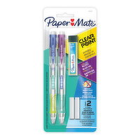 PaperMate - Clearpoint Mechanical Pencils, Color Block Edition, 2 Each