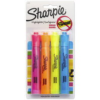 Sharpie - Tank Highlighters - Chisel Tip, 4 Each