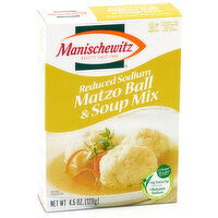 Manischewitz - Matzo Ball & Soup Mix Reduced Sodium, 128 Gram