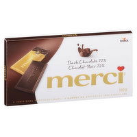 Merci - 72% Dark Chocolate Tablets, 100 Gram