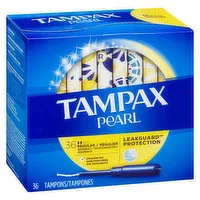 Tampax - Pearl Tampons Regular, 36 Each