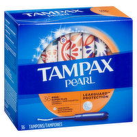 Tampax - Pearl Super Plus Unscented Tampons, 36 Each