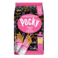 Glico - POCKY HALLOWEEN STRAWBERRY BAG, 144 Gram