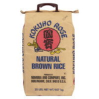 Kokuho Rose - Natural Brown Rice, 20 Pound