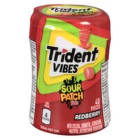 Trident - Vibes Sour Patch Kids Redberry, 40 Each