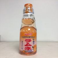 Shirakiku - Carbonated Ramune Drink - Orange, 200 Millilitre