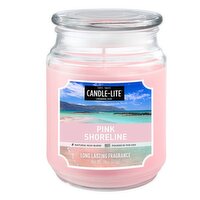 Candle Lite - Candle Lite Pink Shoreline 18 oz Jr, 510 Gram