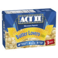 ACT II - Butter Lovers Microwave Popcorn, 3 Pack