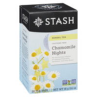 Stash - Herbal Tea - Chamomile Nights, Bedtime Blend, 20 Each