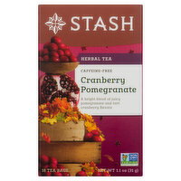 STASH - Cranberry Pomegranate Tea - Caffeine Free, 18 Each