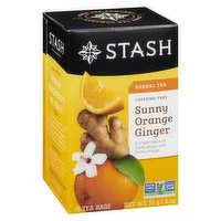 Stash - Sunny Orange Ginger Herbal Tea, Caffeine Free, 18 Each