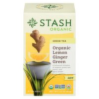 Stash Tea - Organic Lemon Ginger Tea, 16 Each