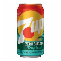 7UP - Zero Sugar Tropical, 355 Millilitre