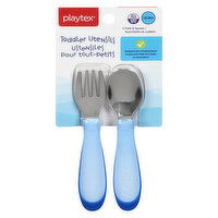 Playtex - Toddler Utensils Fork & Spoon, 1 Each
