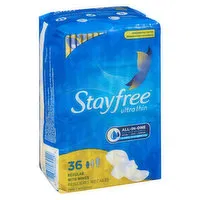 Stayfree - Ultra Thin Pads With Wings - Regular, 36 Each