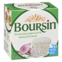 Boursin - Soft White Cheese, Shallot & Ciboulette, 150 Gram