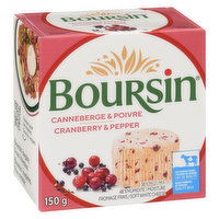 Boursin - Cranberry Pepper Cheese, 150 Gram