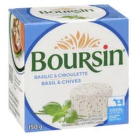 Boursin - Bouquet of Basil & Chive Cheese, 150 Gram