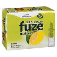 Fuze - Zero Sugar Iced Tea, Lemon 341mL Cans, 12 Each