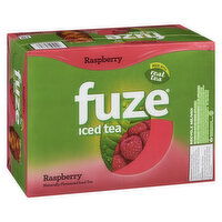 Fuze - Iced Tea Raspberry, 341 mL Cans, 12 Each