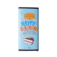 Seattle Chocolate - Milk Chocolate Truffle Bar - Birthday Cake, 70 Gram