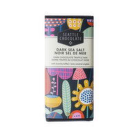 Seattle Chocolate - Seattle Choc Dark Sea Salt Bar, 70 Gram