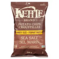 Kettle Brand - Sea Salt Potato Chips, Party Size, 368 Gram