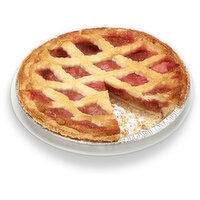 Bake Shop - Strawberry Rhubarb Lattice Pie 9 inch, 1 Kilogram