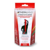 Theraband - Resistance Bands Exercise Tool - Beginner, 3 Each