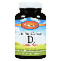 Carlson Labs - Vitamin D3 1000IU, 250 Each