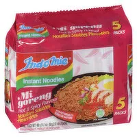 Indomie - Mi Goreng Noodles - Hot & Spicy, 5 Each