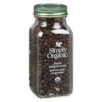 Simply Organic - Black Peppercorns, 75 Gram