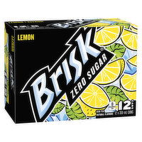 Lipton - Brisk Lemon Iced Tea Zero Sugar, 355mL, 12 Each