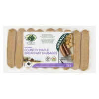 Mclean Meats - Pork Breakfast Sausage Country Maple Organic, 250 Gram