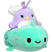 Squishville - Mini Plush in Vehicle, Peacock, 1 Each