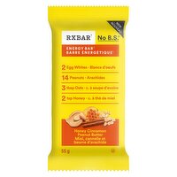 RXBAR - Honey Cinnamon Peanut Butter Energy Bar, 55 Gram