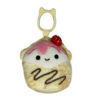 Squishmallow - 3.5In Clip Gasten Strawberry Crepe, 1 Each