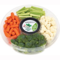 Western Family - Veggie Tray w/ Dip, 12In, Fresh, 1 Each