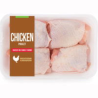 Western Canadian - Chicken Thighs Skin On Bone In, Fresh, 680 Gram