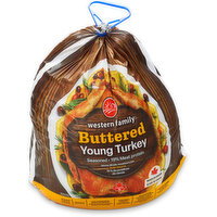 Western Family - Buttered Young Turkey Whole 7-9Kg, 1 Pound