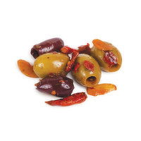 Olives - Greek Pitted with Chilis, 100 Gram