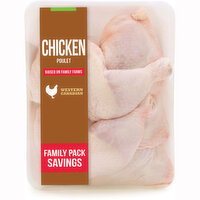 Western Canadian - V/P Back Attached Chicken Legs, 1.56 Kilogram