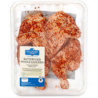 Hallmark Farms - Butterflied Whole Chicken, Portuguese seasoned, 1 Pound