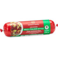 Western Family - WF Mild Italian Style Pork Sausage, 375 Gram