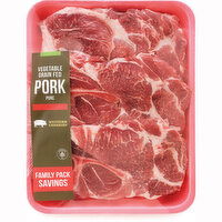 Western Canadian - V/P Pork Shldr Butt Steaks Bone In, 800 Gram