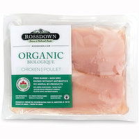 Rossdown - Organic Chicken Breast Boneless Skinless, Frozen, 500 Gram