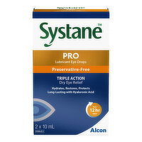Systane - Pro Lubricant Eye Drops, Twin Pack, 10 mL, 2 Each